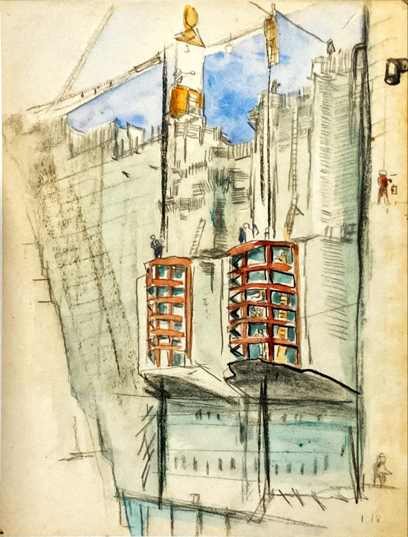 Sketch of the Construction of Sakuma Dam