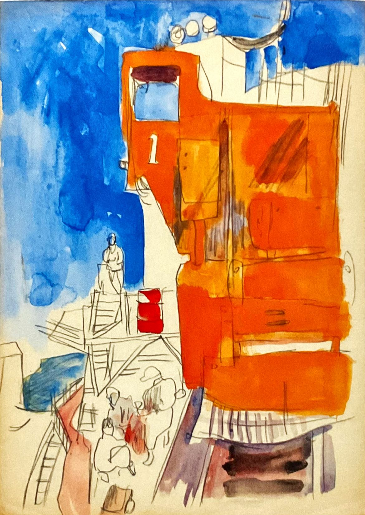 Sketch of the Construction of Sakuma Dam