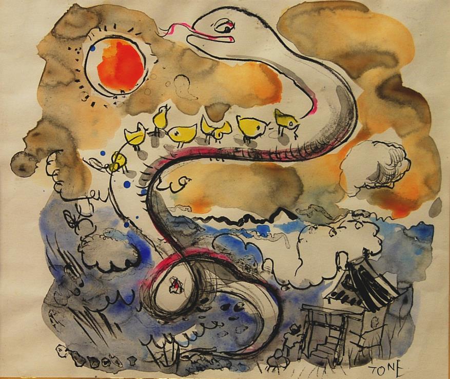 白蛇とひよこのはなし